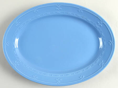 Firenza Country Blue 14" Oval Serving Platter
