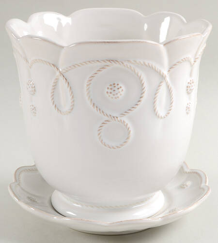 Jardins du Monde 7" Flower Pot & Underplate