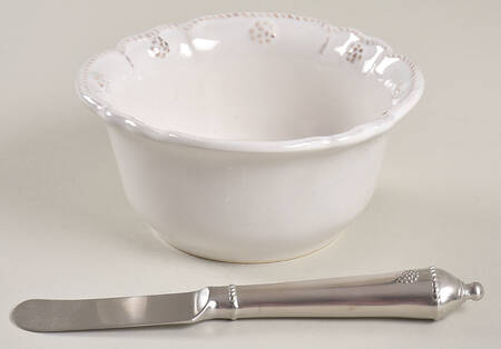 Jardins du Monde Dip Bowl & Spreader Set