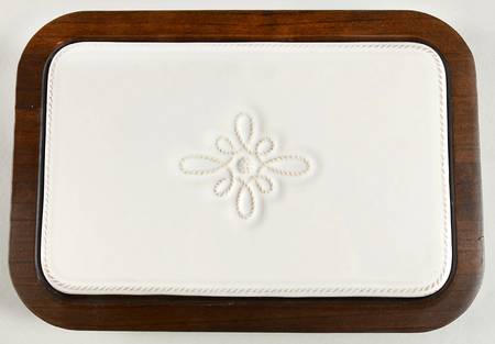 Jardins du Monde Wood Cheese Board with Ceramic Tile