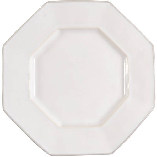 Octavia Whitewash (Portobello Trim) Dessert Luncheon Plate