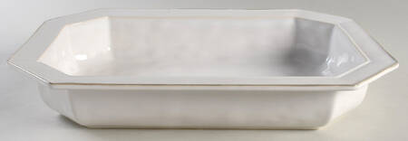 Octavia Whitewash (Portobello Trim) 15" Rectangular Baker