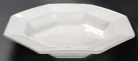 Octavia Whitewash (Portobello Trim) 10" Individual Pasta Bowl by Juliska Ceramics