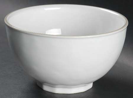 Octavia Whitewash (Portobello Trim) Coupe Cereal Bowl