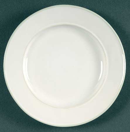 Octavia Whitewash (Cucumber Trim) Bread & Butter Plate