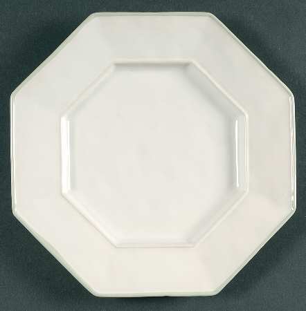 Octavia Whitewash (Cucumber Trim) Dessert Luncheon Plate