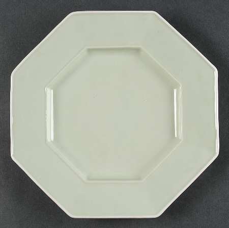 Octavia Cucumber (White Trim) Dessert Luncheon Plate