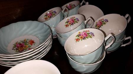 JB1004 Flat Cup & Saucer Set