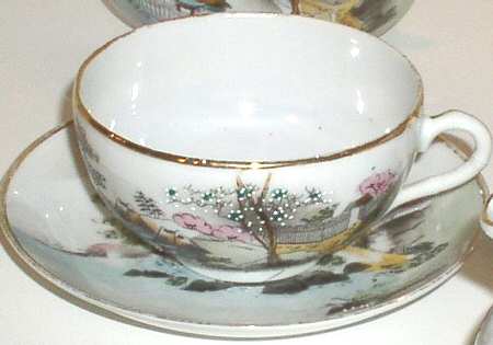 JAP778 Flat Cup & Saucer Set