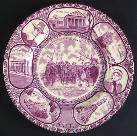 Souvenir of Plymouth Mass Mulberry by Jonroth Studios