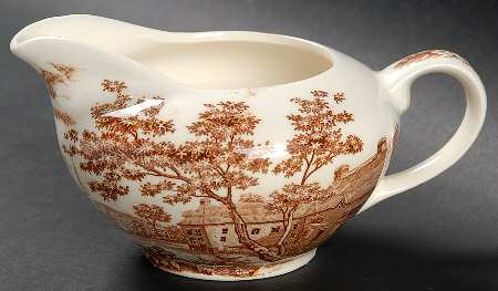 English Village Brown Creamer