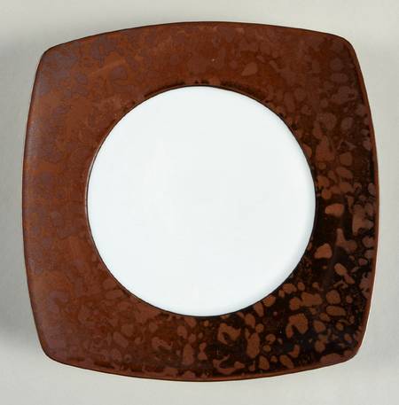 Jungle Amber Square Salad/Dessert Plate
