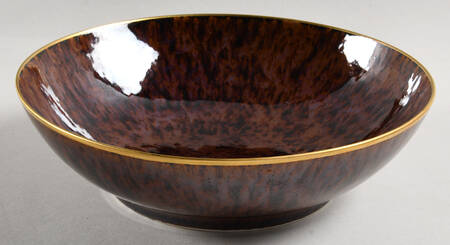 Tortoise (Gold Trim) 7" Salad Serving Bowl
