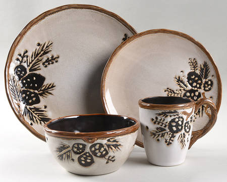 Alpine Ivory 4 Piece Place Setting