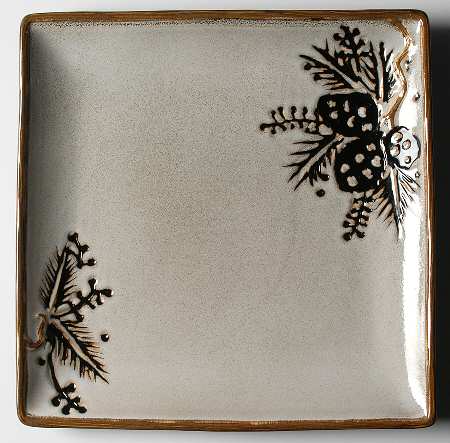 Alpine Ivory 12" Square Serving Platter