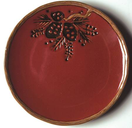 Alpine Red Salad Plate