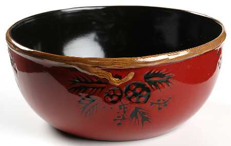 Alpine Red 9" Round Serving Bowl