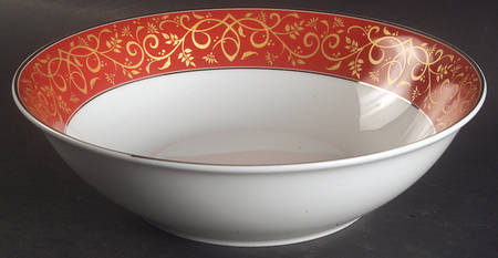 Chambour Red 9" Round Serving Bowl