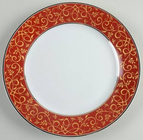 Chambour Red Salad Plate