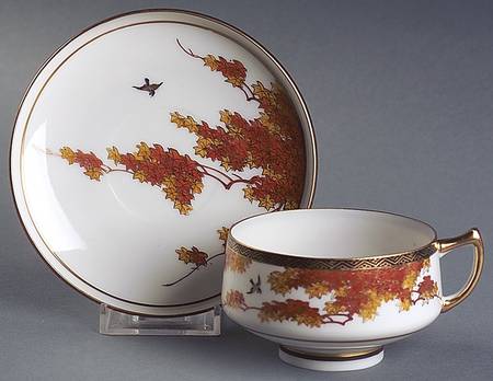 JAP799 Footed Cup & Saucer Set