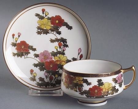 JAP799 Footed Cup & Saucer Set