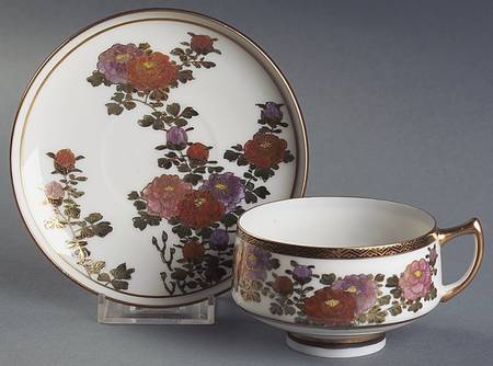 JAP799 Footed Cup & Saucer Set