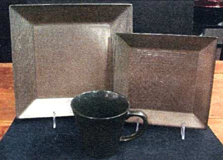Koyo Square Pewter by Joseph Abboud