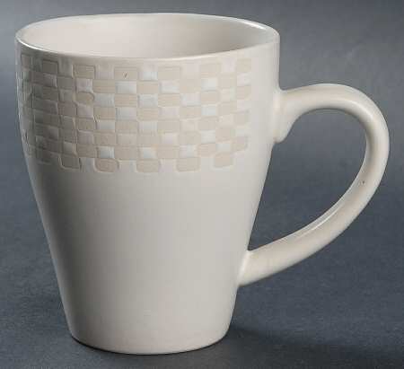 Crisscross White Mug