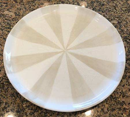 Stripes Beige Dinner Plate