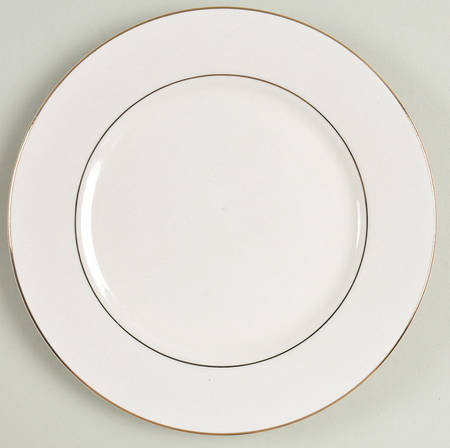 Double Gold Band Salad Plate