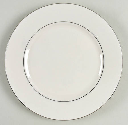 Double Platinum Band Salad Plate
