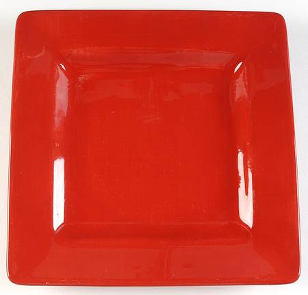 Cherry Red Square Dinner Plate by JCPenney