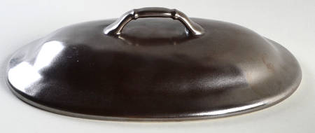 Pewter Stoneware Lid for 3 Qt Oval Covered Casserole