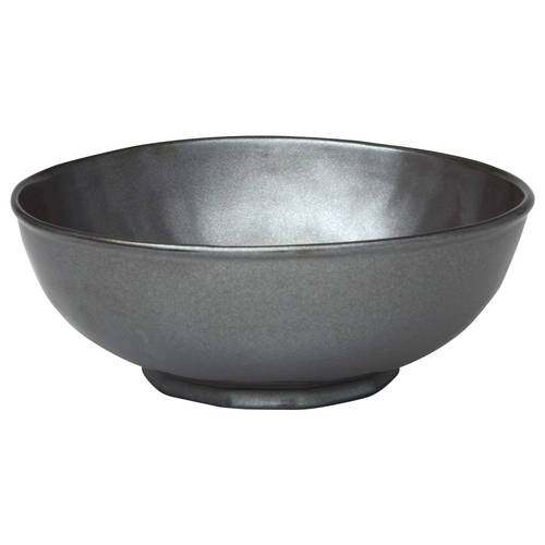 Pewter Stoneware 10" Round Serving Bowl