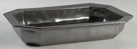 Pewter Stoneware 14" Rectangular Baker