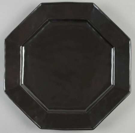 Pewter Stoneware Octagonal Service Plate (Charger)