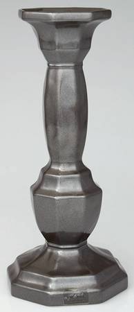 Pewter Stoneware 13" Candlestick