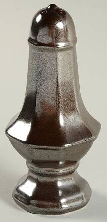 Pewter Stoneware Pepper Shaker