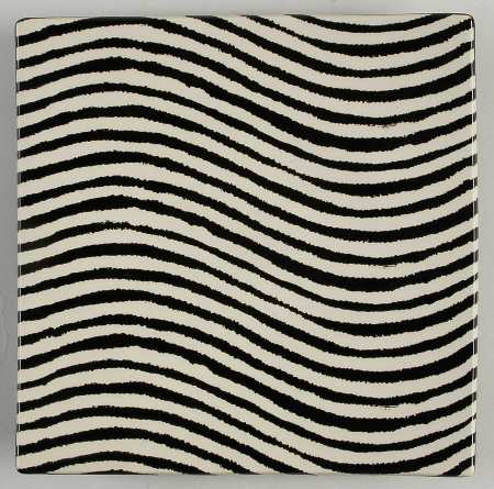 Zebra Square Luncheon Plate