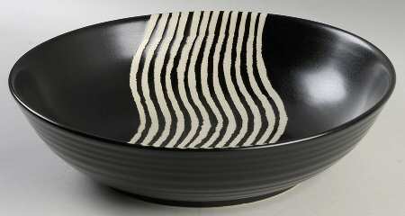 Zebra 13" Round Serving Bowl