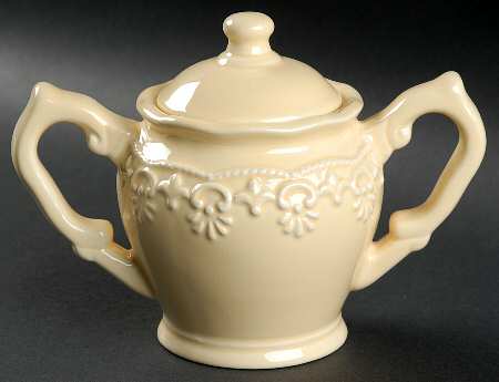 Lace Butter Sugar Bowl & Lid