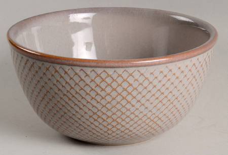 Diamond Taupe Soup/Cereal Bowl