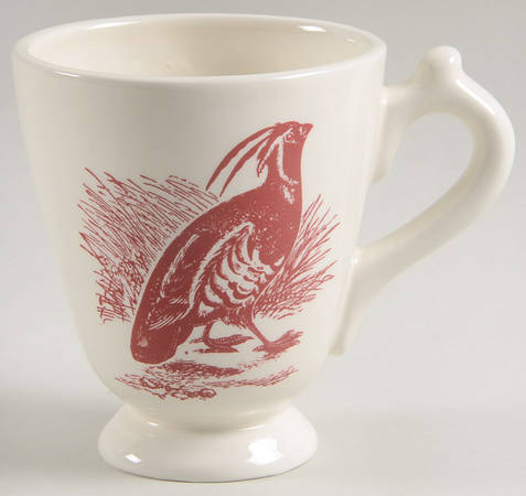 Woodland Toile Footed Mug