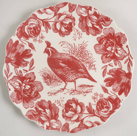 Woodland Toile Luncheon Plate