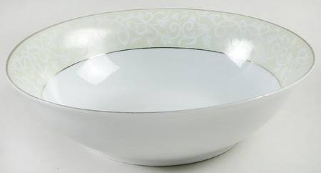 Chambour Green 9" Round Vegetable Bowl