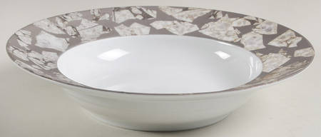 Gypsie Silver Large Rim Soup Bowl