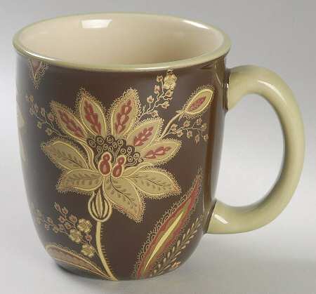 Turkish Floral Brown Mug