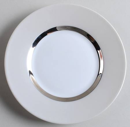 Tentation Metallic Silver Bread & Butter Plate