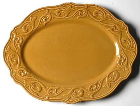 Corvella Gold 18" Oval Serving Platter