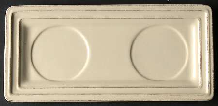 Corvella Ivory Tray for Creamer & Sugar with Lid